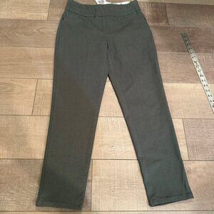 RUBY RD PETITE 6P WOMENS GREEN PULL ON PANTS NEW